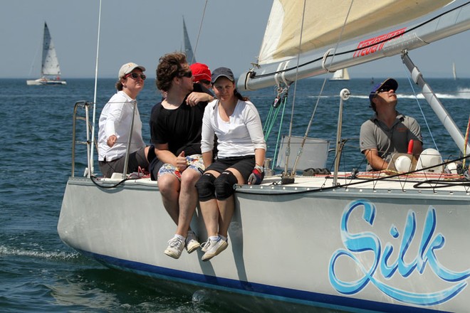 Silk led the fleet around the course until being pipped at the post for line honours by Frenzy - Port Phillip Women’s Championship Series ©  Alex McKinnon Photography http://www.alexmckinnonphotography.com